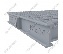Угловой элемент 195x34мм, цвет серый Acon