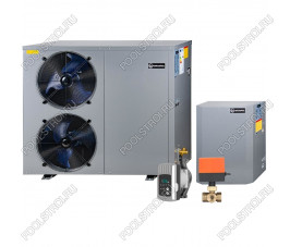 Тепловой насос ГВС Сплит AquaViva AVH-15-25S+CP3W с циркуляционным насосом и трехходовым клапаном