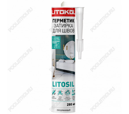 Силиконовый герметик LITOSIL (280 мл) прозрачный